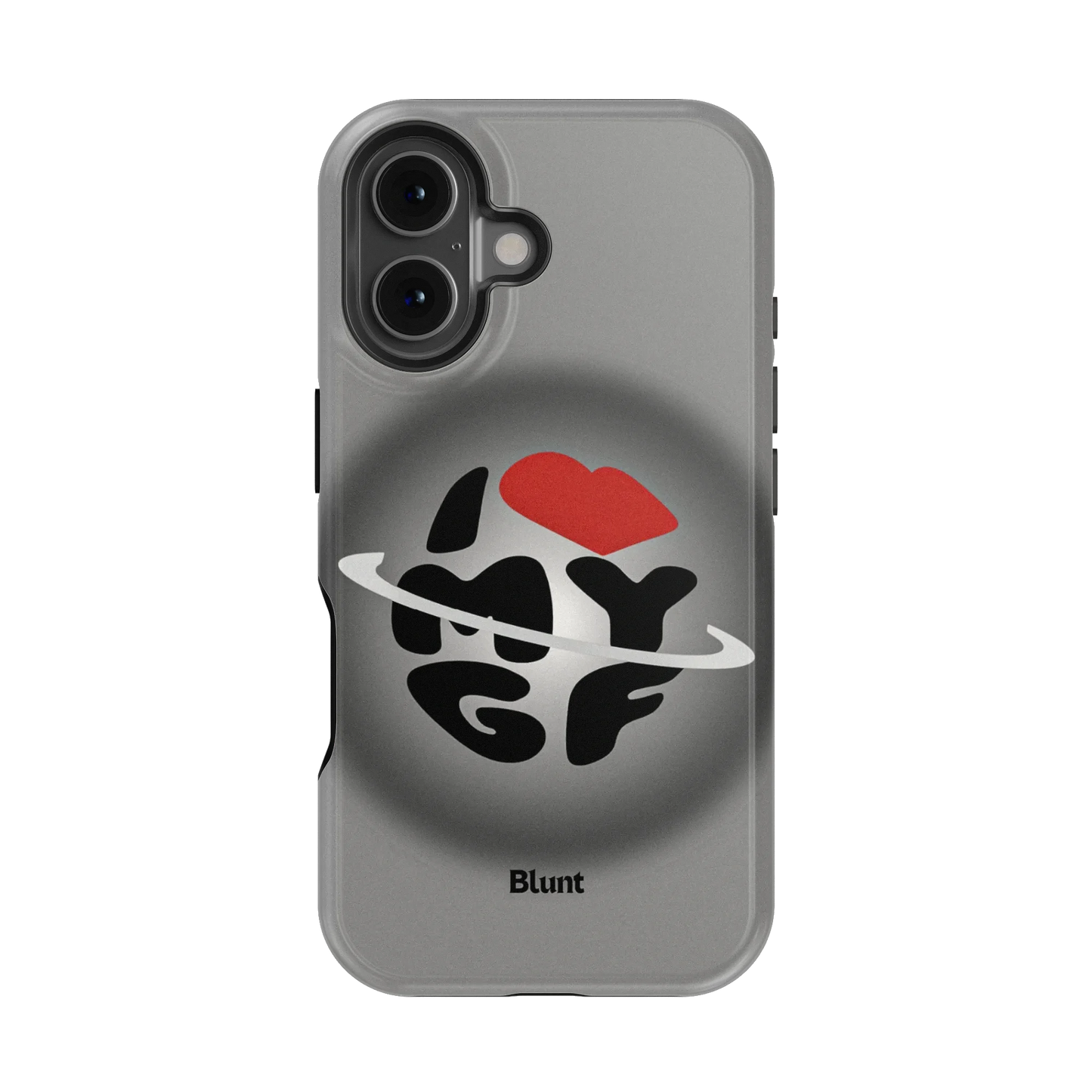 Grey Aura Girlfriend iPhone Case