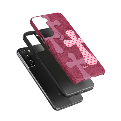 Pink-Polka-Patch-samsung-case-S22 Plus-3