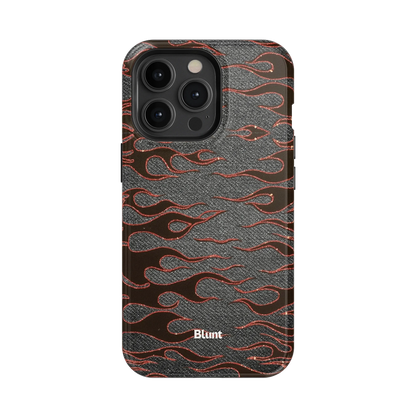 Steel Flame iPhone Case