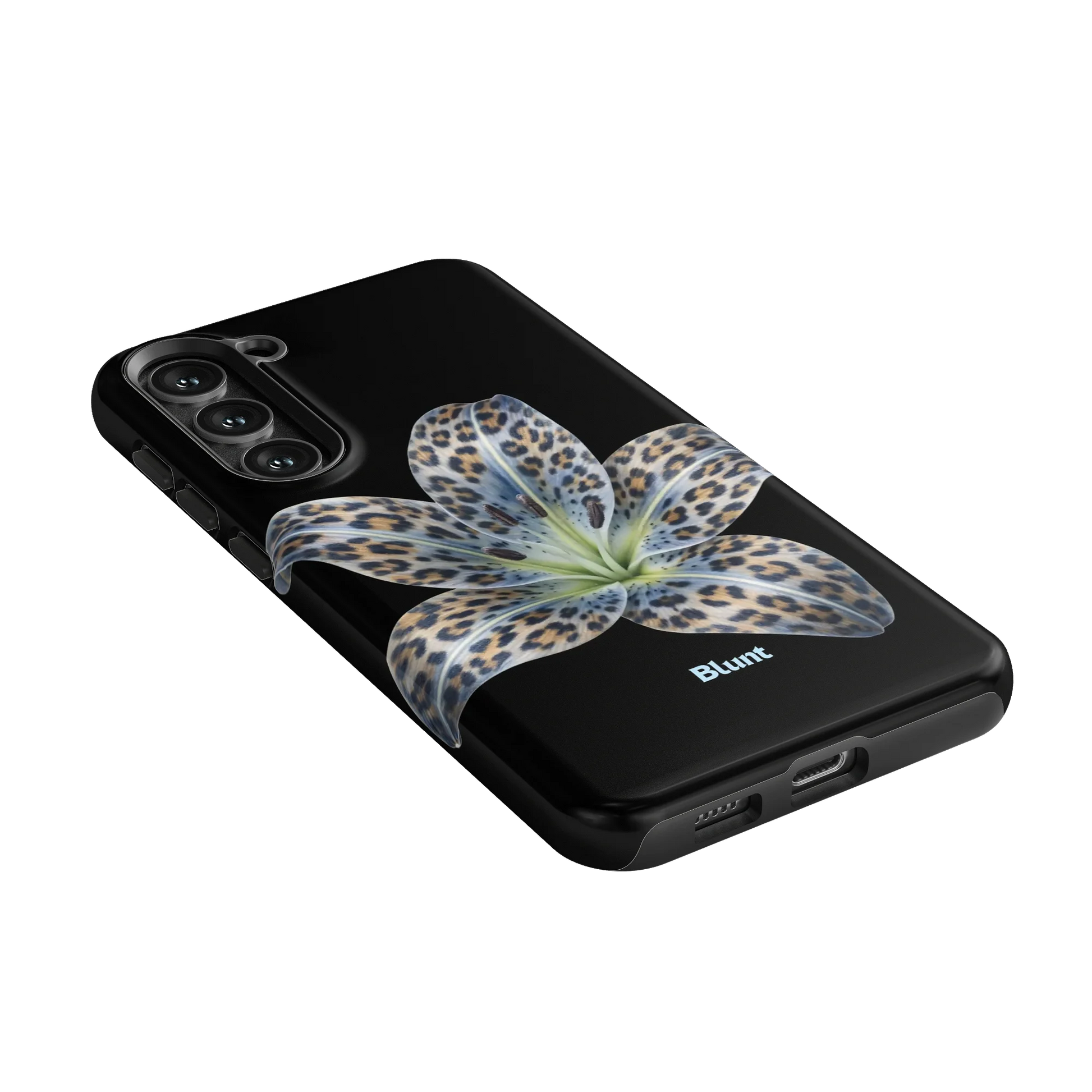 Blue-Leopard-Bloom-samsung-case-Galaxy S23 Plus-2