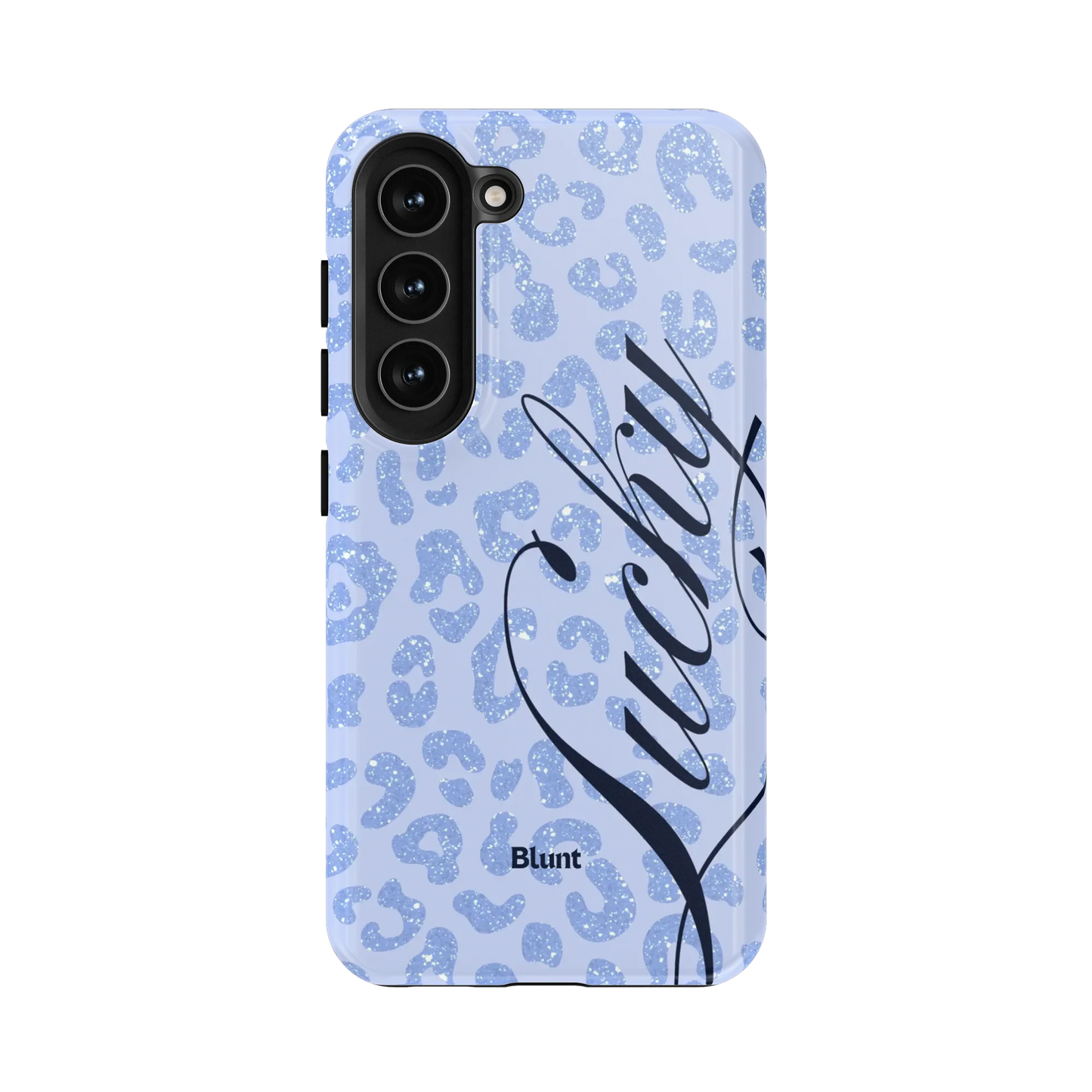 Blue Cheetah Lucky Samsung Case