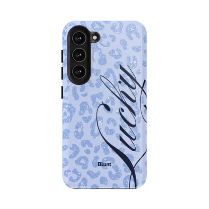Blue Cheetah Lucky Samsung Case