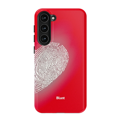 Heart Print Red Samsung Case