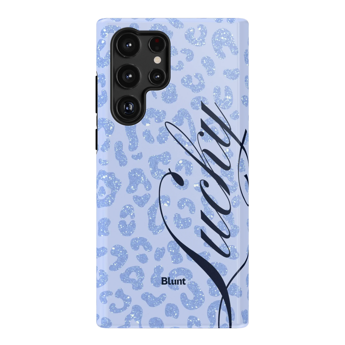 Blue Cheetah Lucky Samsung Case