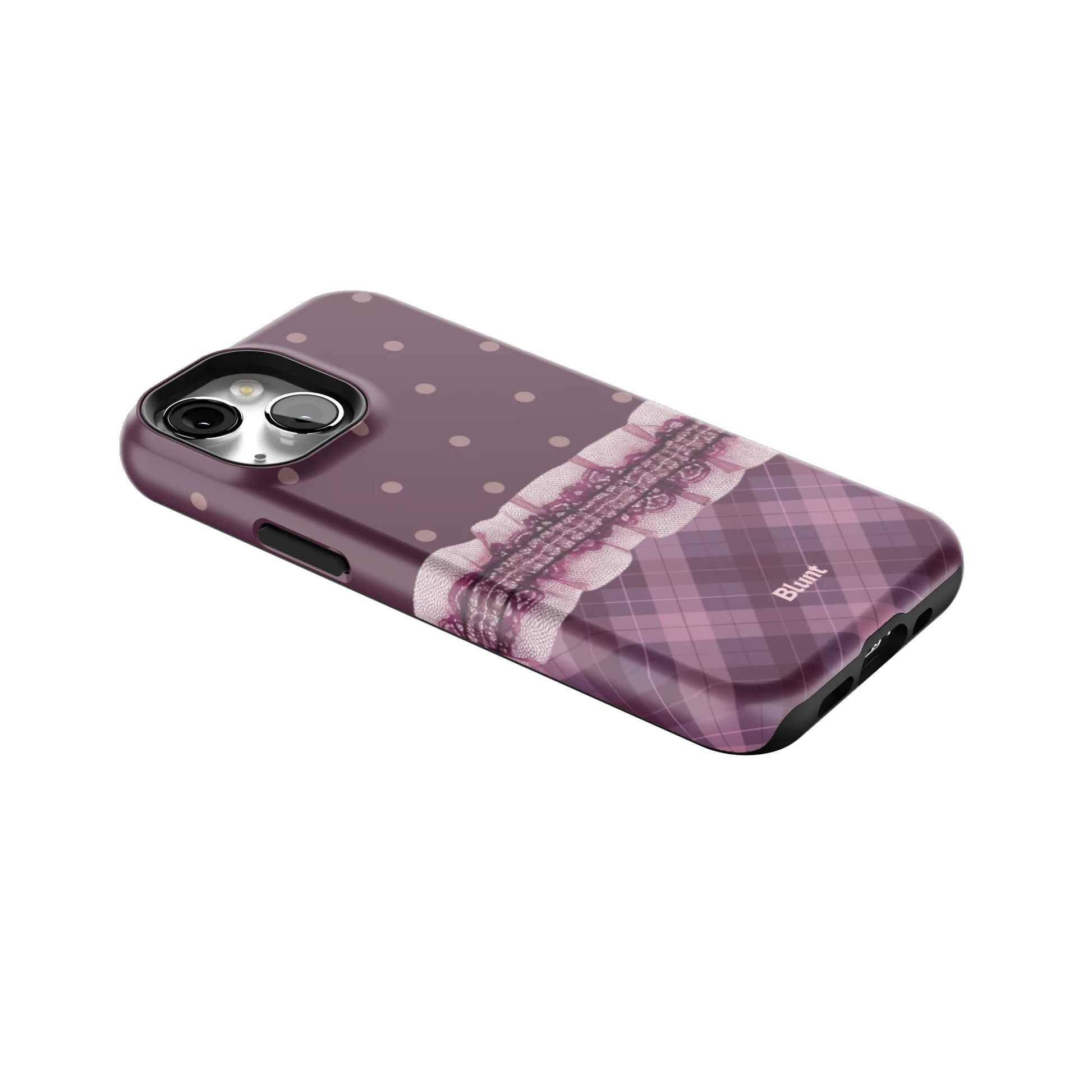 Lilac-Lattice-iphone-case-iPhone 13 Mini-2
