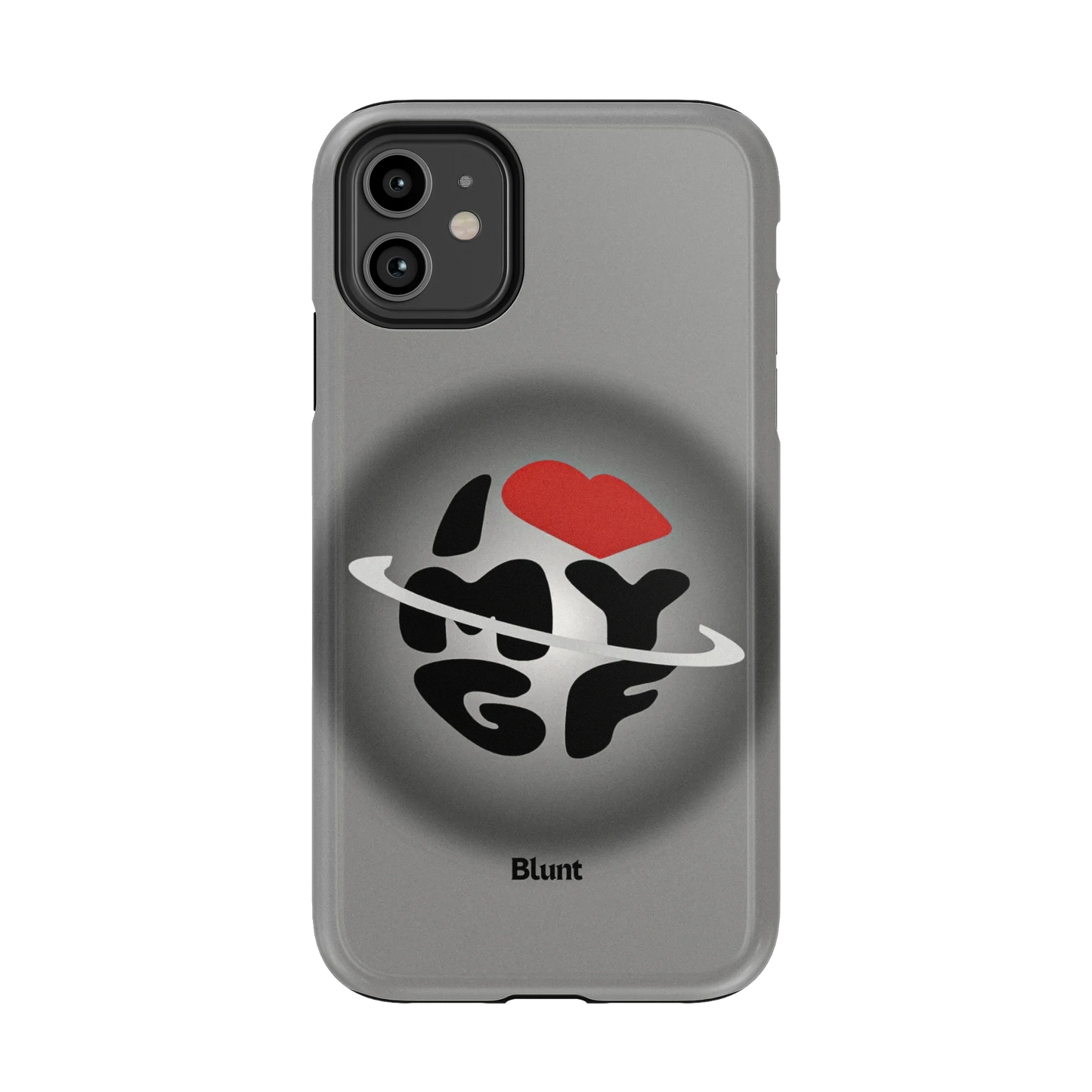 Grey Aura Girlfriend iPhone Case