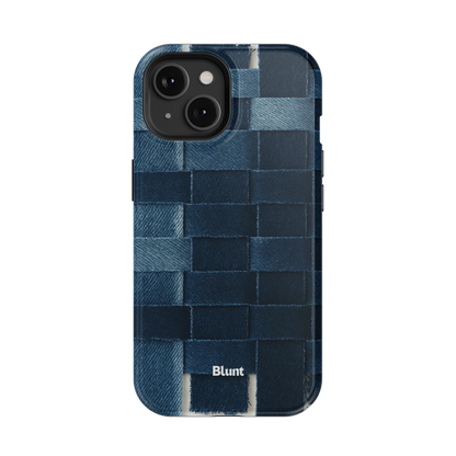 Indigo Weave iPhone Case