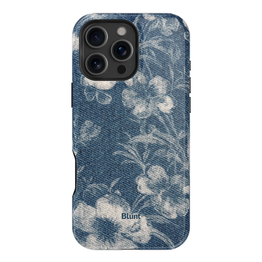 Denim Bloom iPhone Case