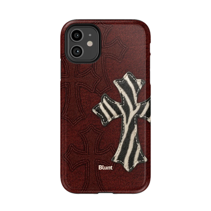 Zebrascale Cross iPhone Case