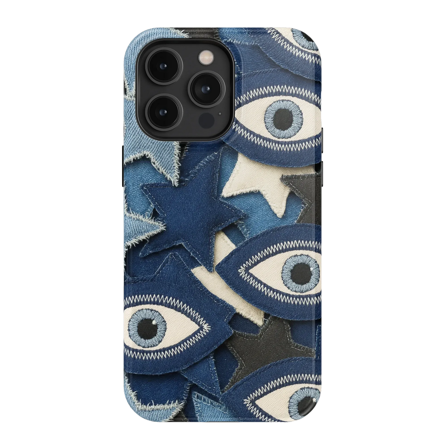 Evil Eye Denim iPhone Case