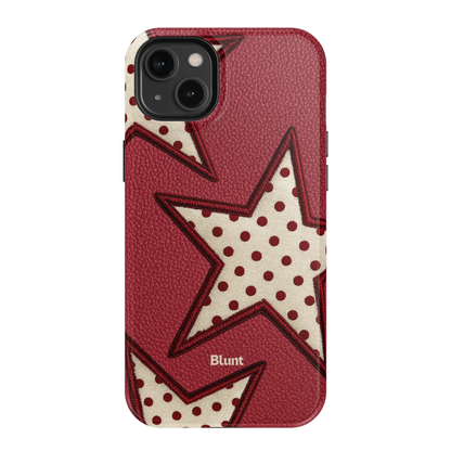 Cherry Polka Star iPhone Case