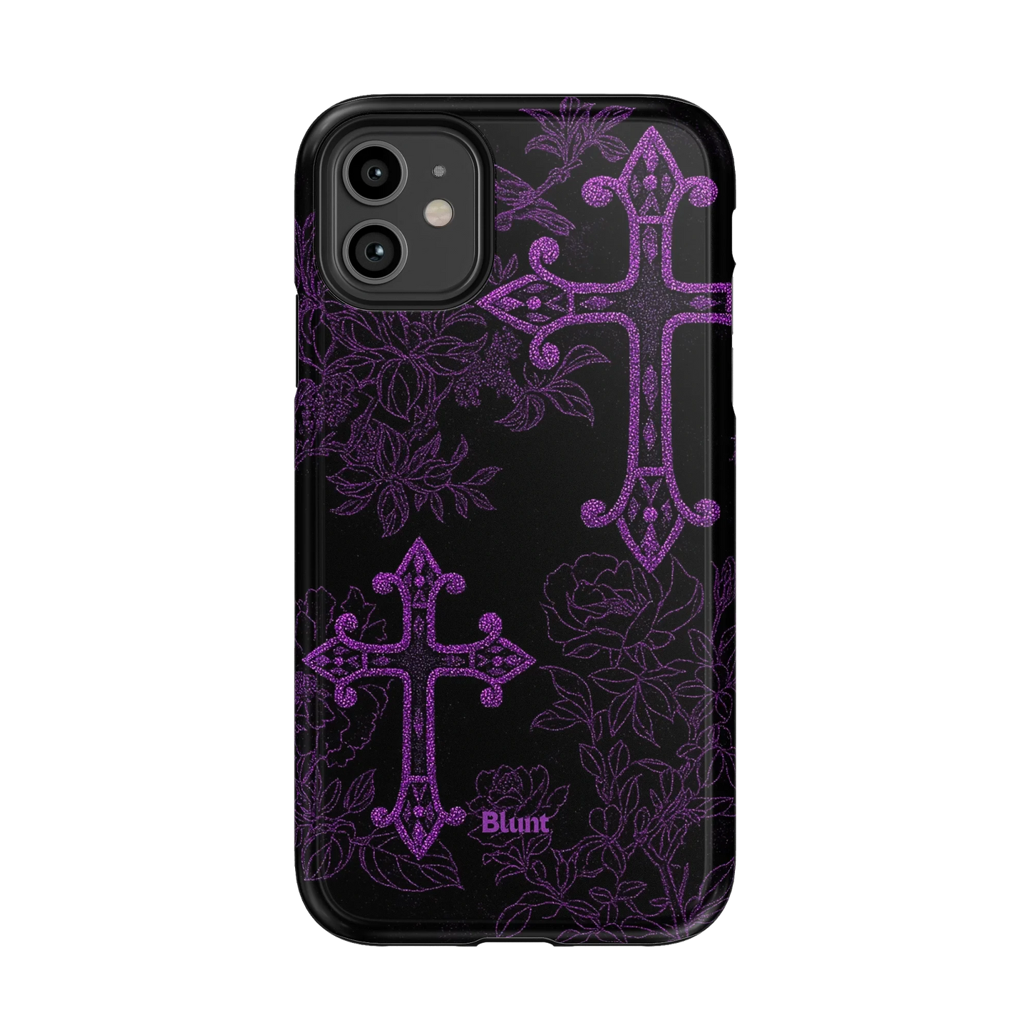 Purple Cross iPhone Case