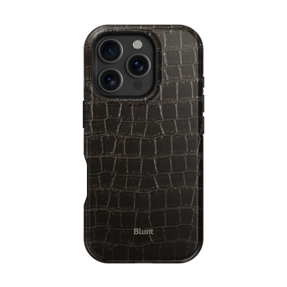 Onyx Croc iPhone Case