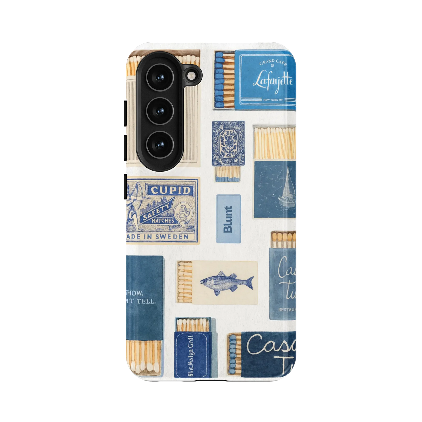 Teal flame Samsung Case
