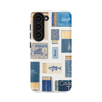 Teal flame Samsung Case