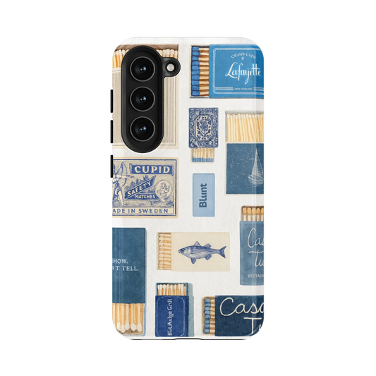 Teal flame Samsung Case