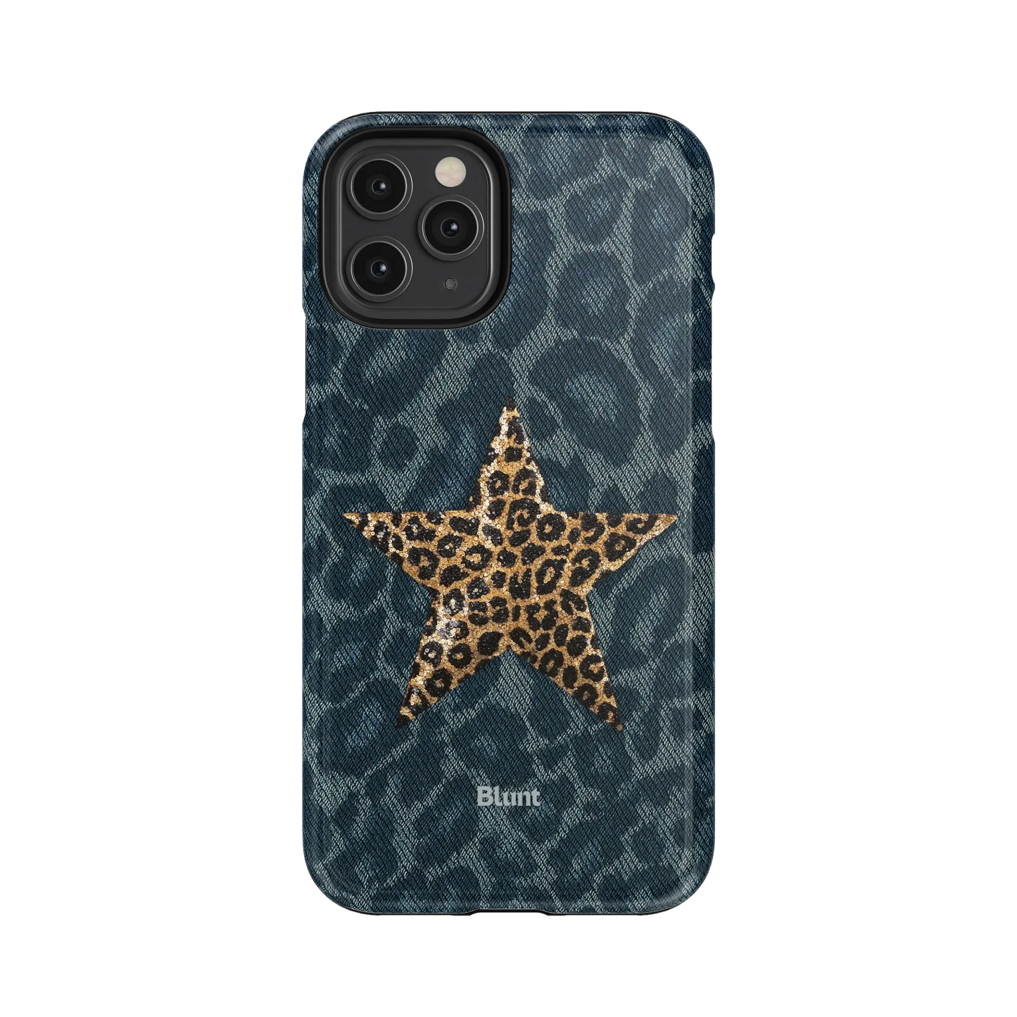 Denim Cheetah iPhone Case