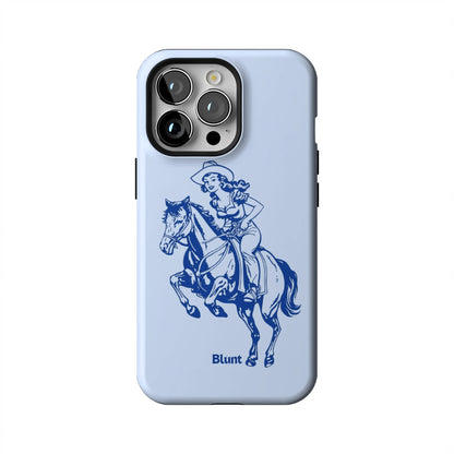 Blue-Lasso-Lady-iphone-case-iPhone 13 Pro-1