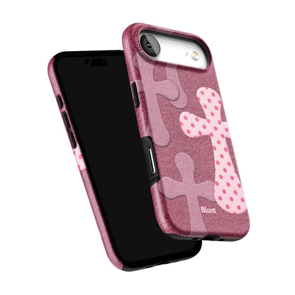 Pink-Polka-Patch-iphone-case-iPhone 17 Air-5