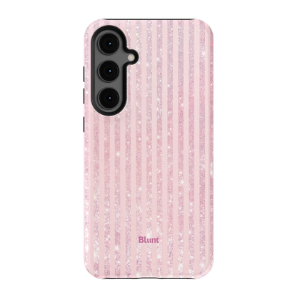 Pink Champagne Stripe Samsung Case