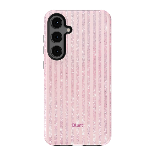 Pink Champagne Stripe Samsung Case