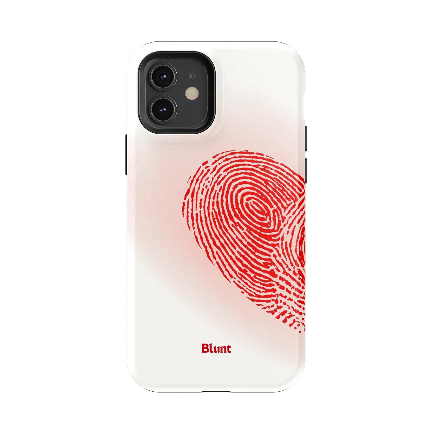 Heart Print White iPhone Case