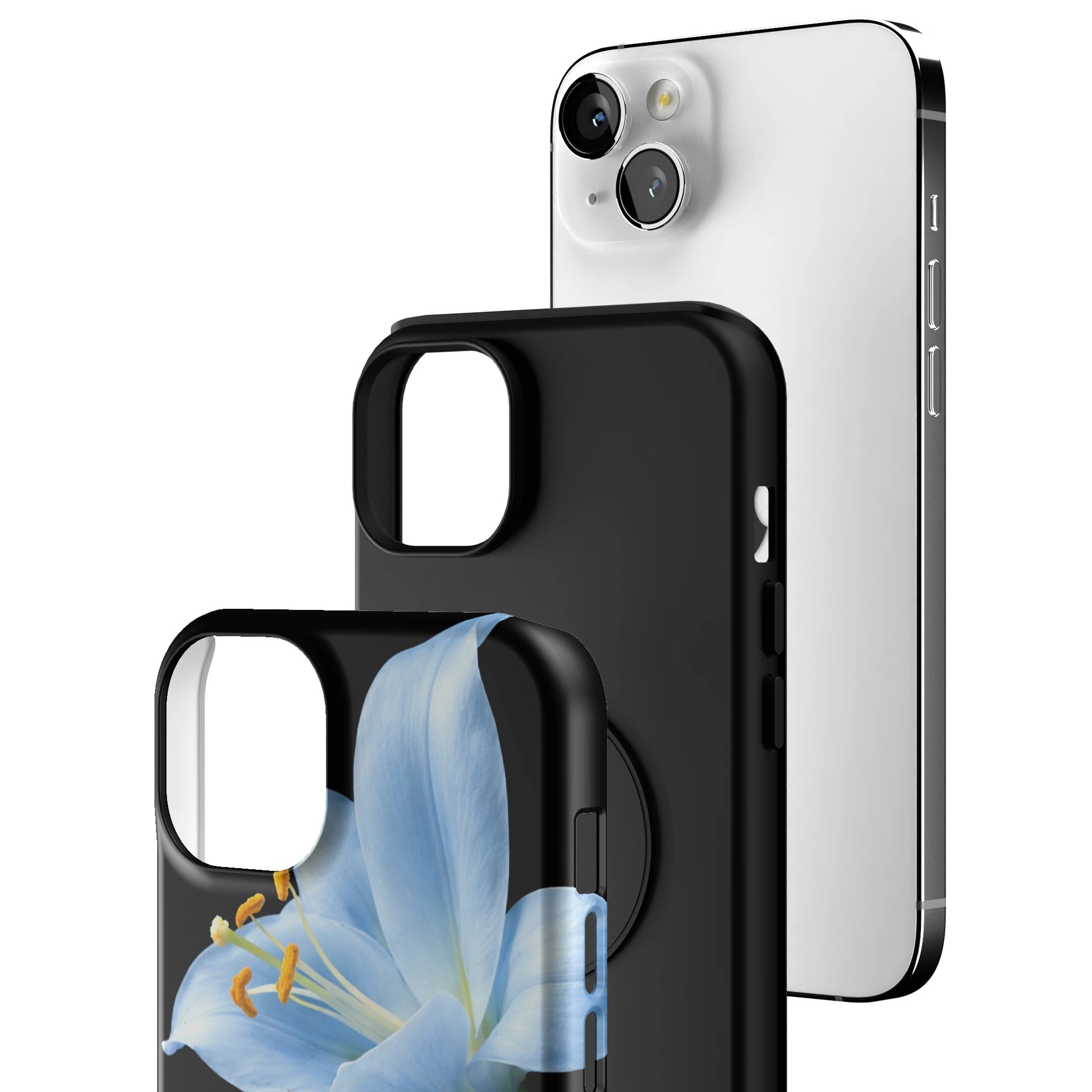 Eclipse Orchid in Blue iPhone Case gallery - Iphone_14_Mini_Air_Plus_3