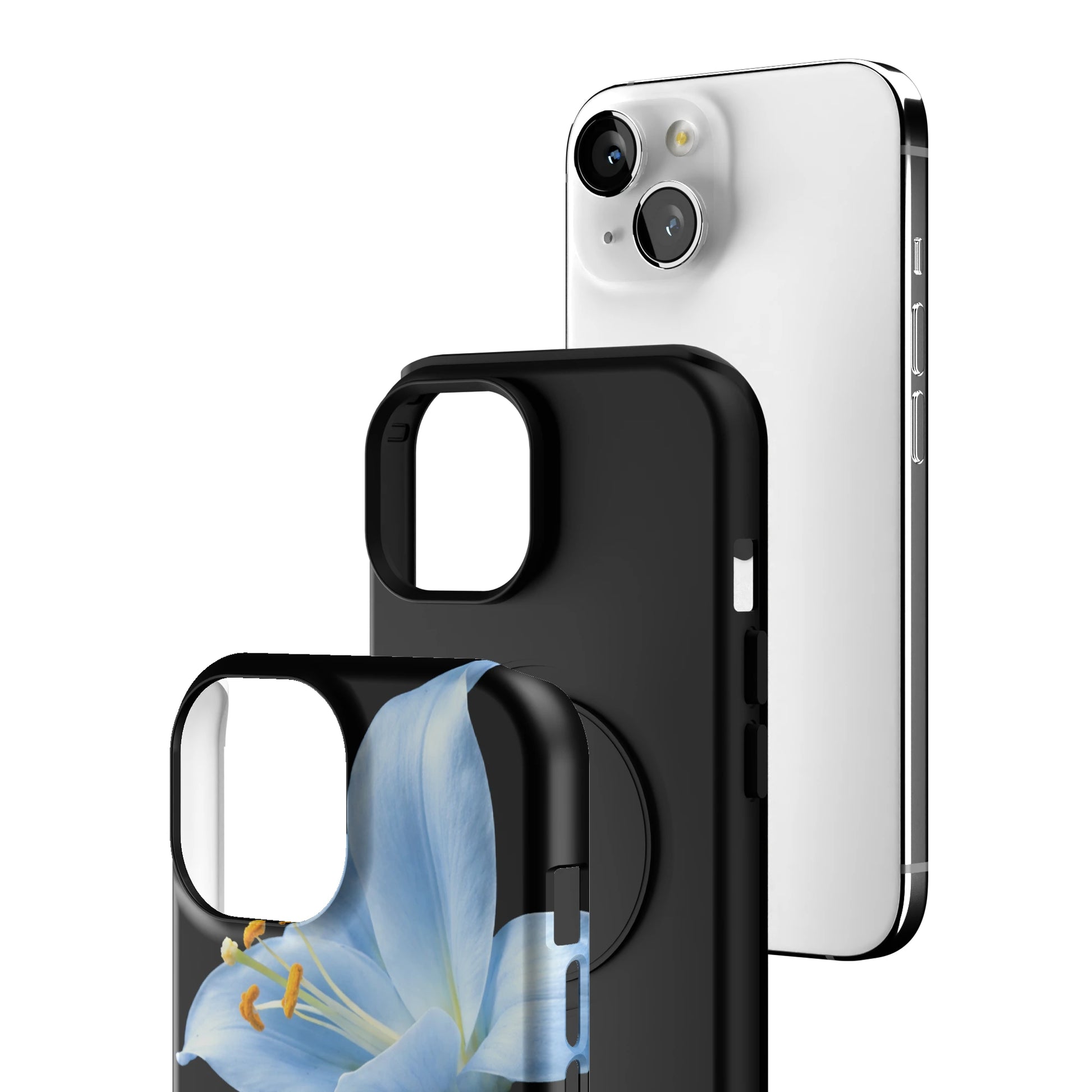Eclipse Orchid in Blue iPhone Case gallery - Iphone_15_Iphone_3