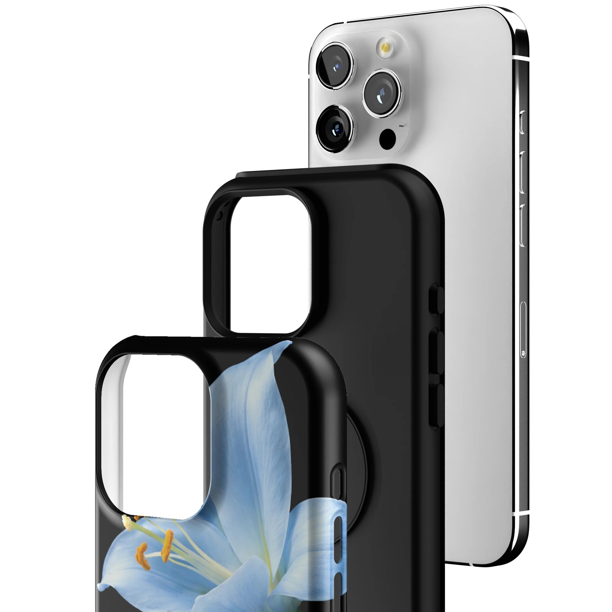 Eclipse Orchid in Blue iPhone Case gallery - Iphone_16_Pro_Max_3