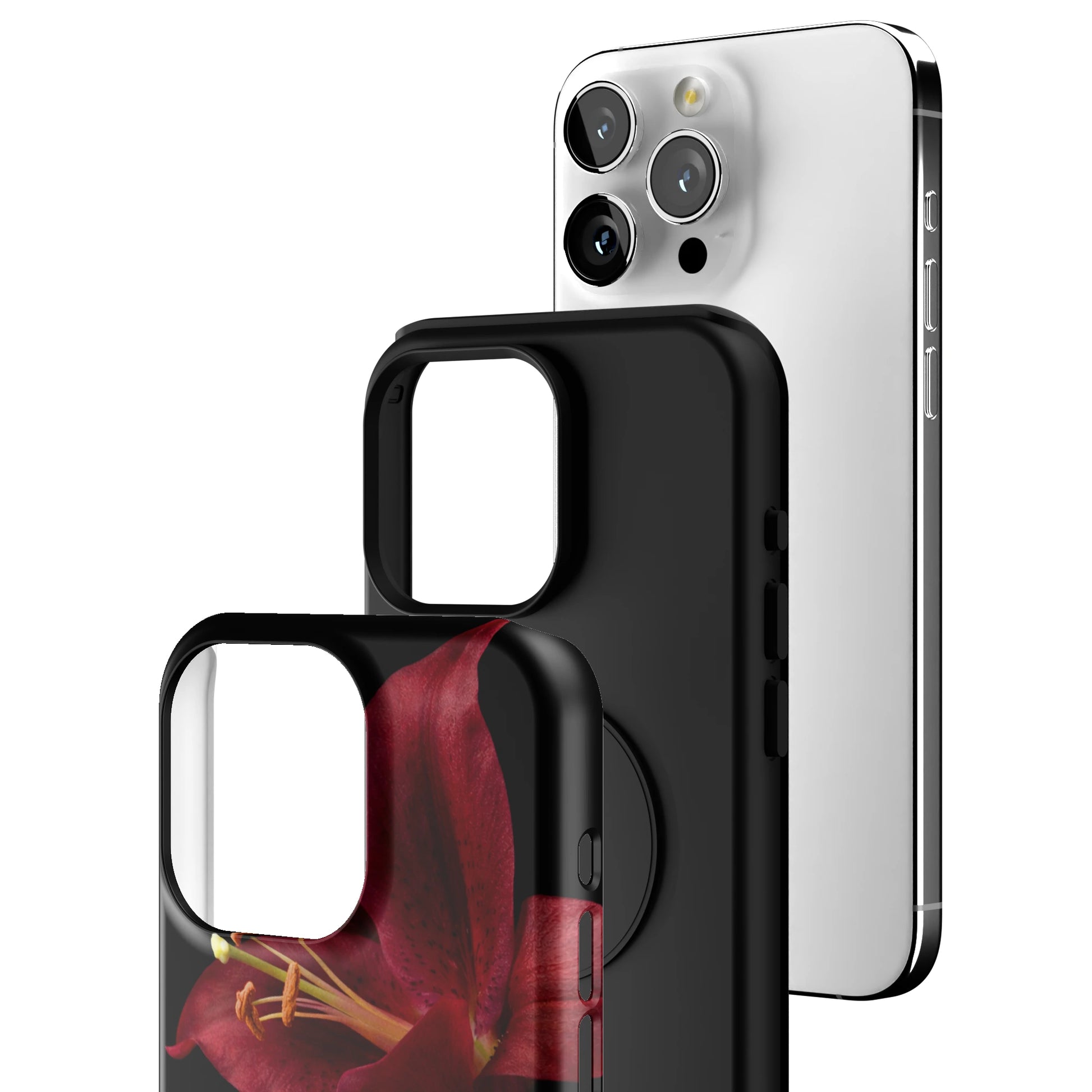 Eclipse Orchid in Red iPhone Case gallery - Iphone_15_Pro_Max_3