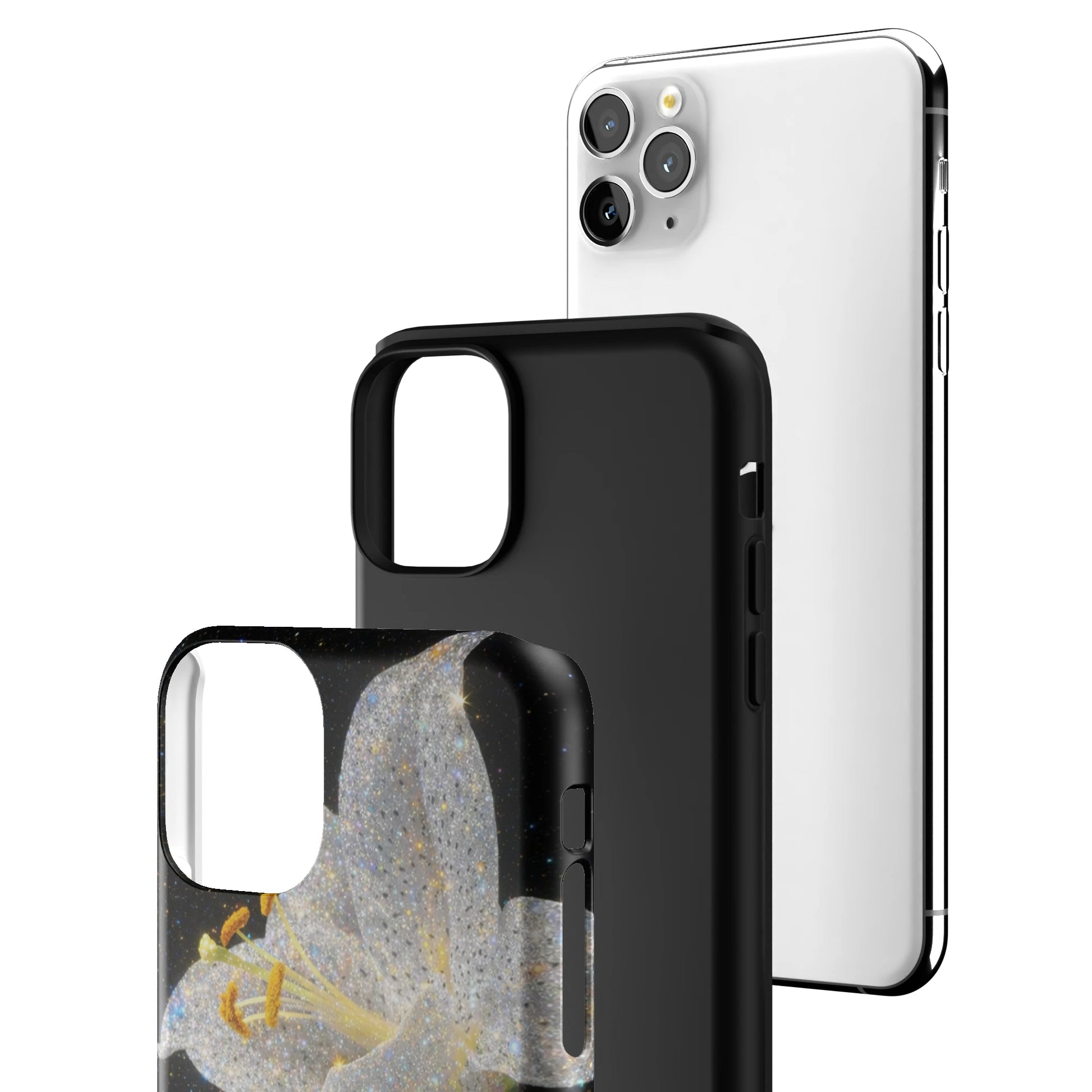 Eclipse Orchid in White iPhone Case gallery - Iphone_11_Pro_Max_3