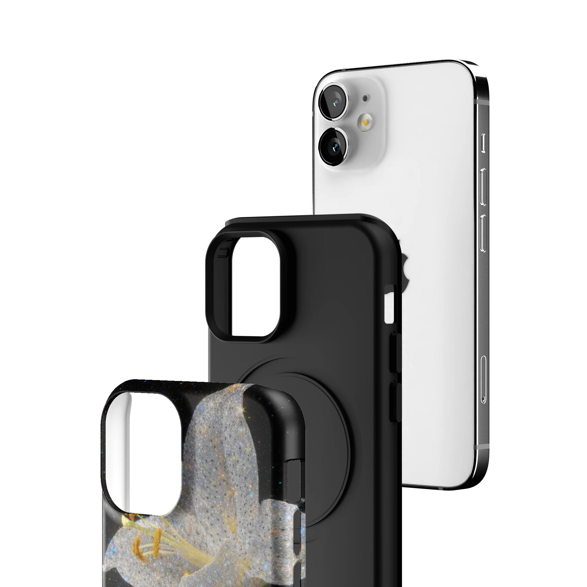 Eclipse Orchid in White iPhone Case gallery - Iphone_12_Mini_Air_Plus_3