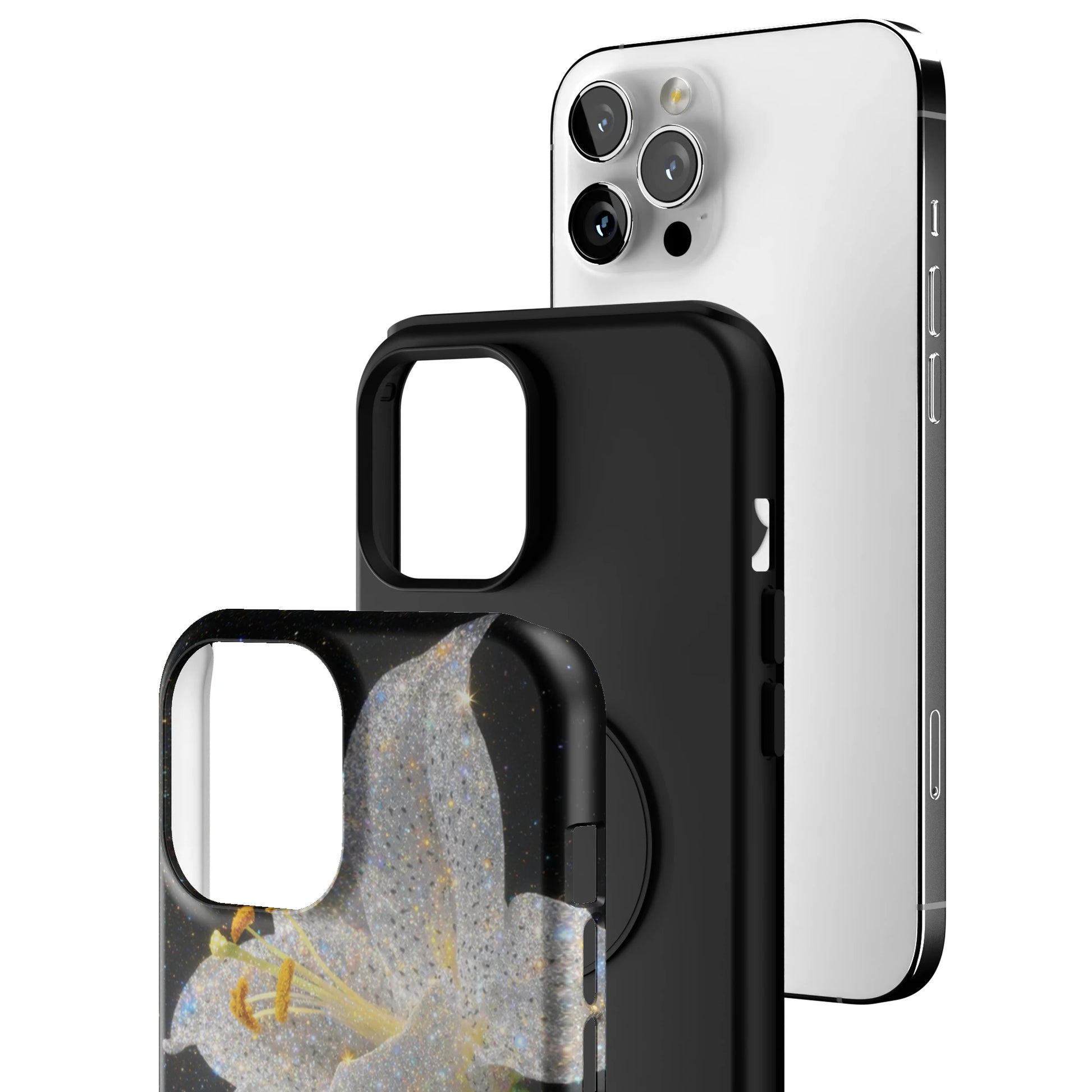 Eclipse Orchid in White iPhone Case gallery - Iphone_12_Pro_Max_3