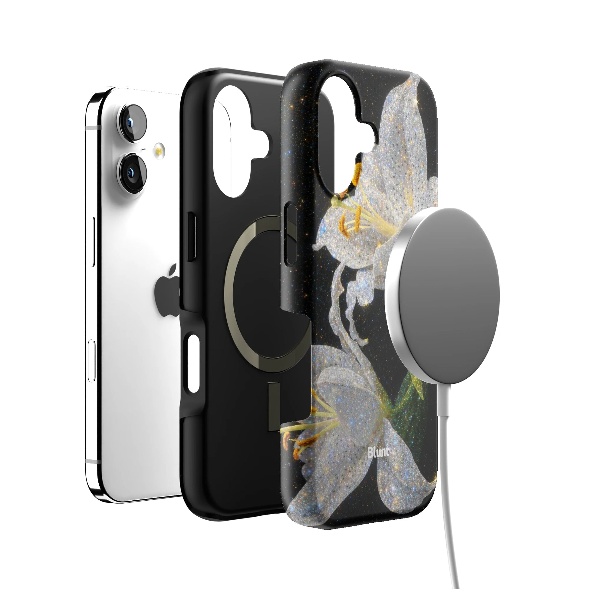Eclipse Orchid in White iPhone Case gallery - Iphone_17_Iphone_4