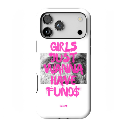 Fund$ White iPhone Case