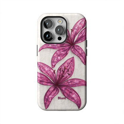 Purple-Floral-Luster-iphone-case-iPhone 14 Pro-1