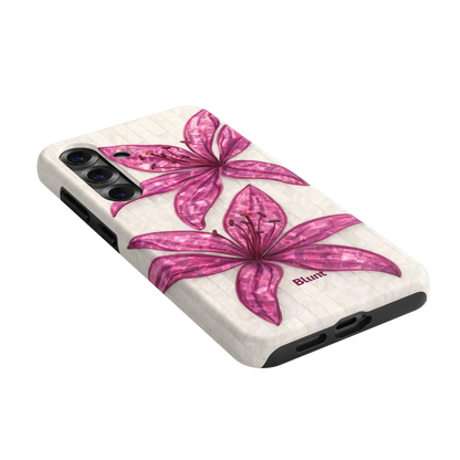Purple-Floral-Luster-samsung-case-S25 Plus-2