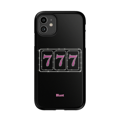 Pink Lucky 777 iPhone Case