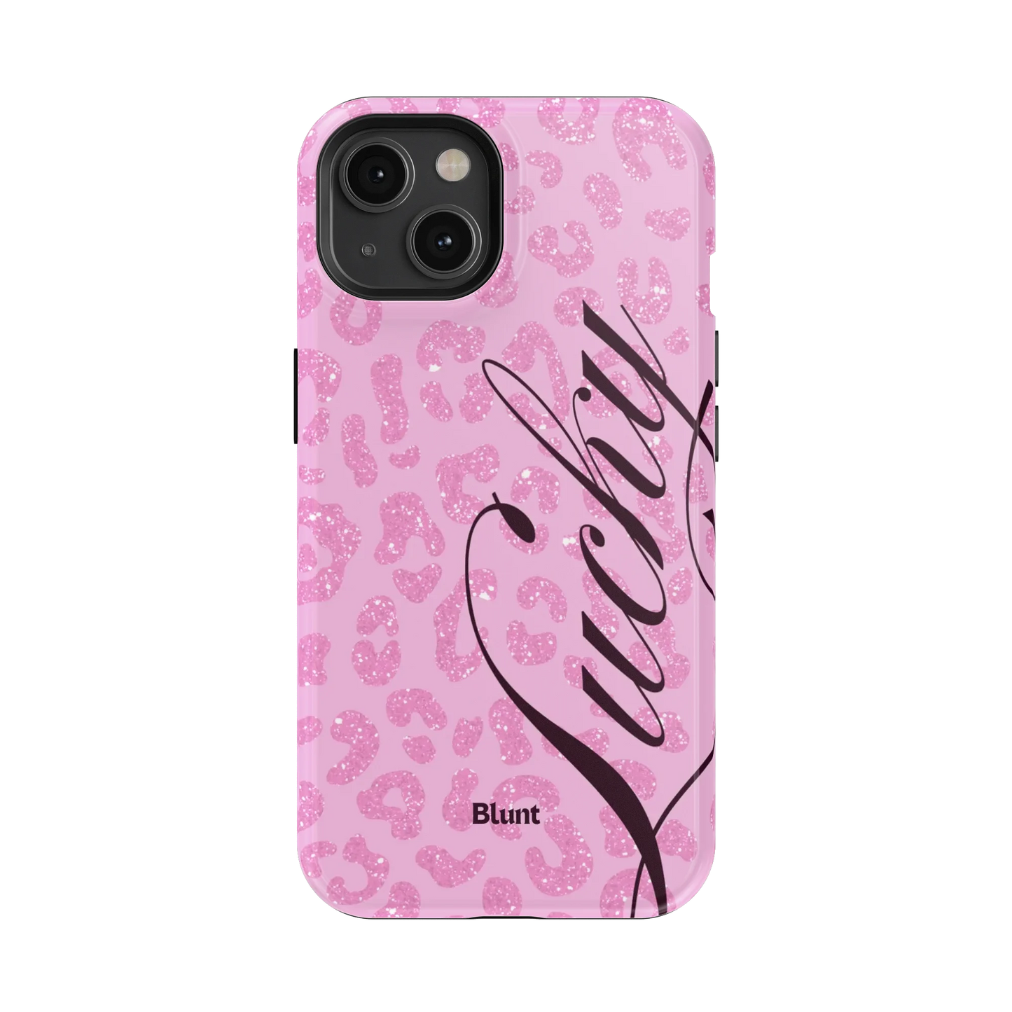 Pink Cheetah Lucky iPhone Case