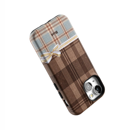Mocha-Plaid-iphone-case-iPhone 13 Mini-4