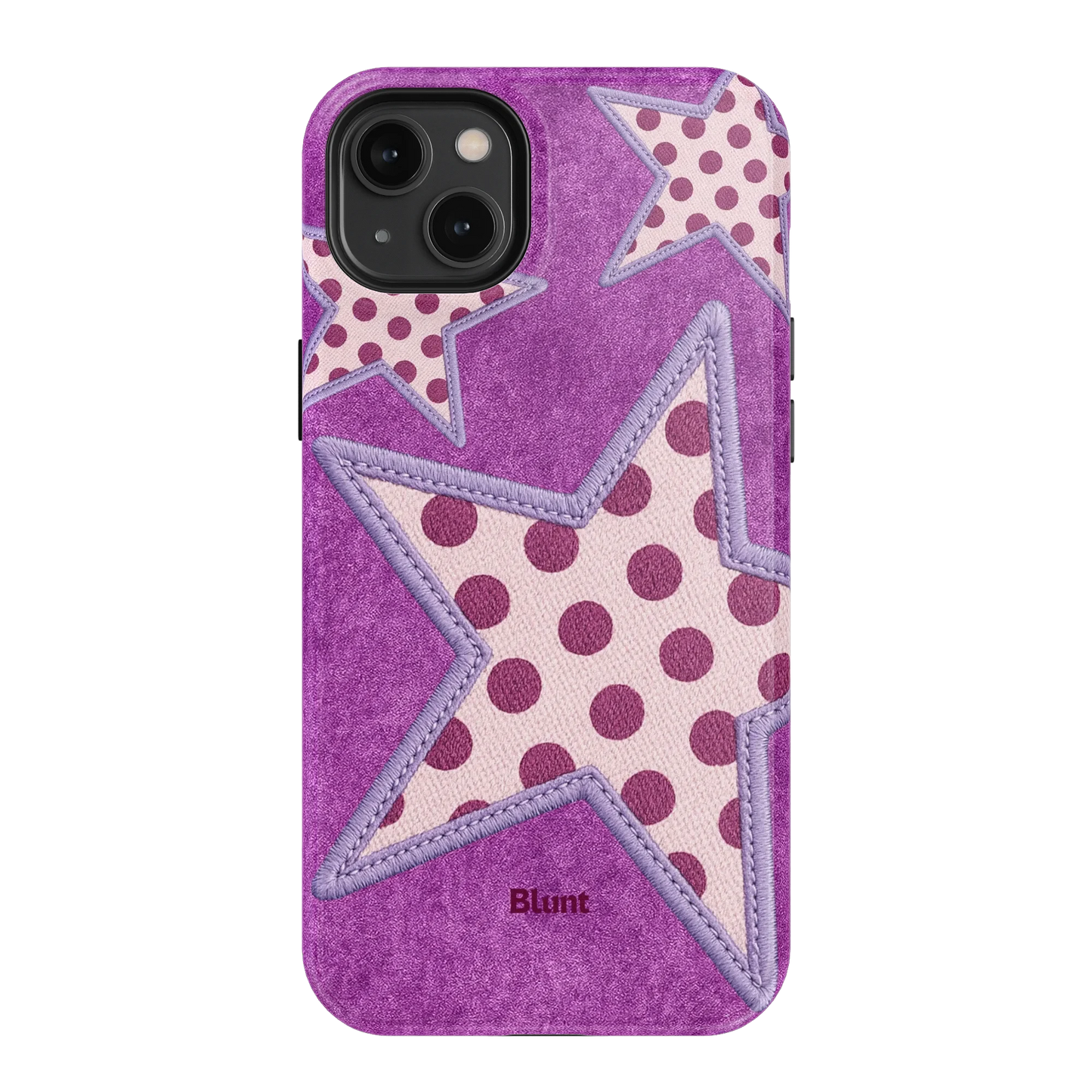 Lilac Crush Polka Star iPhone Case
