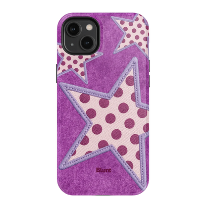 Lilac Crush Polka Star iPhone Case