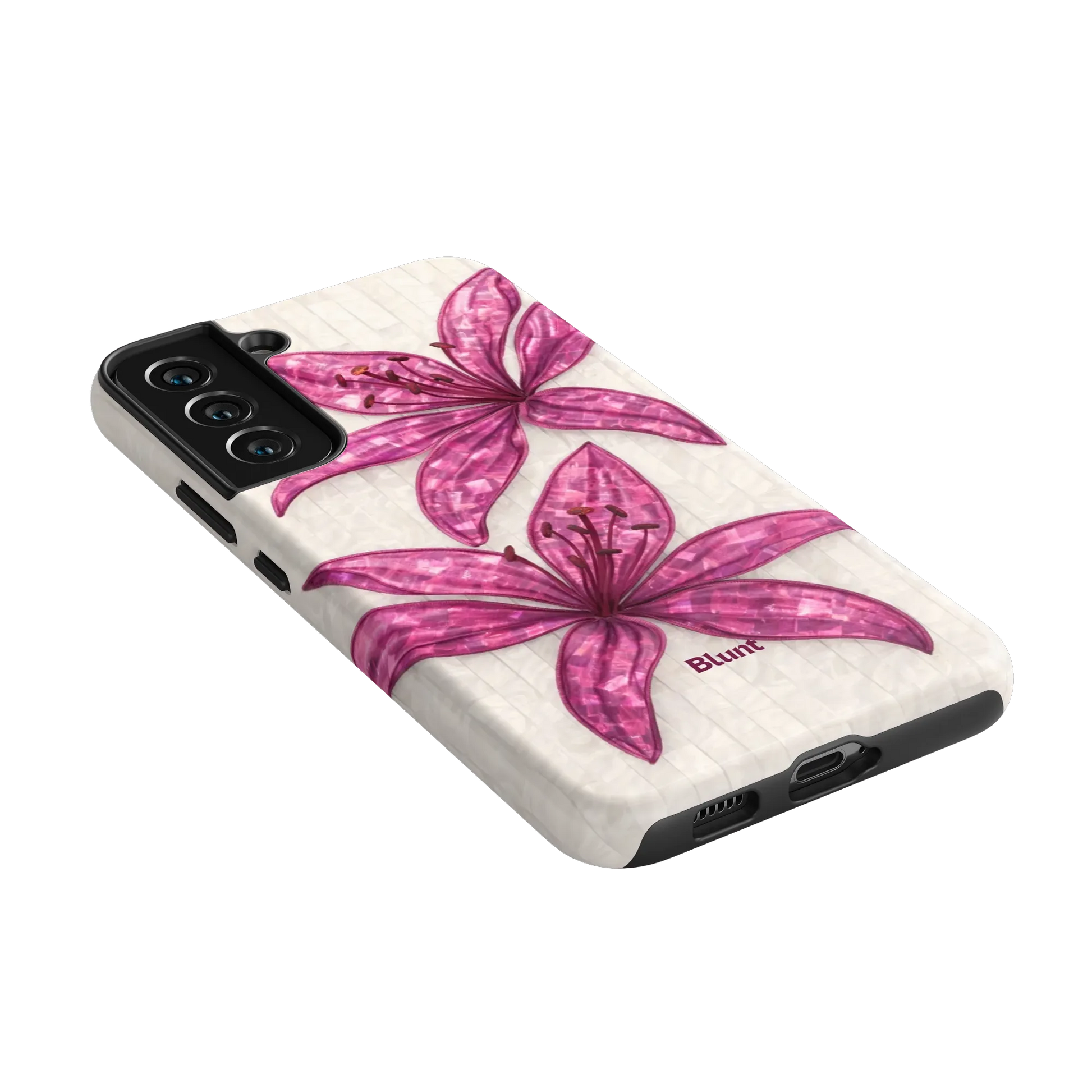 Purple-Floral-Luster-samsung-case-S22 Plus-2
