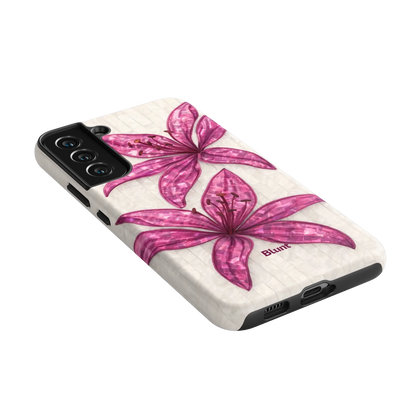 Purple-Floral-Luster-samsung-case-S22 Plus-2