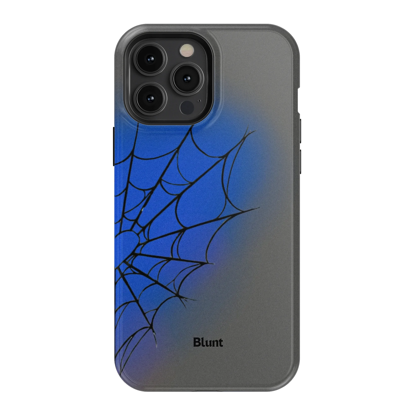 Grey Blue Web iPhone Case