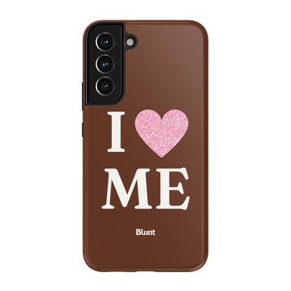 Brown I Love Me Samsung Case