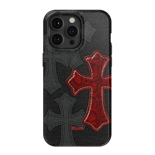 Crimson Cross iPhone Case
