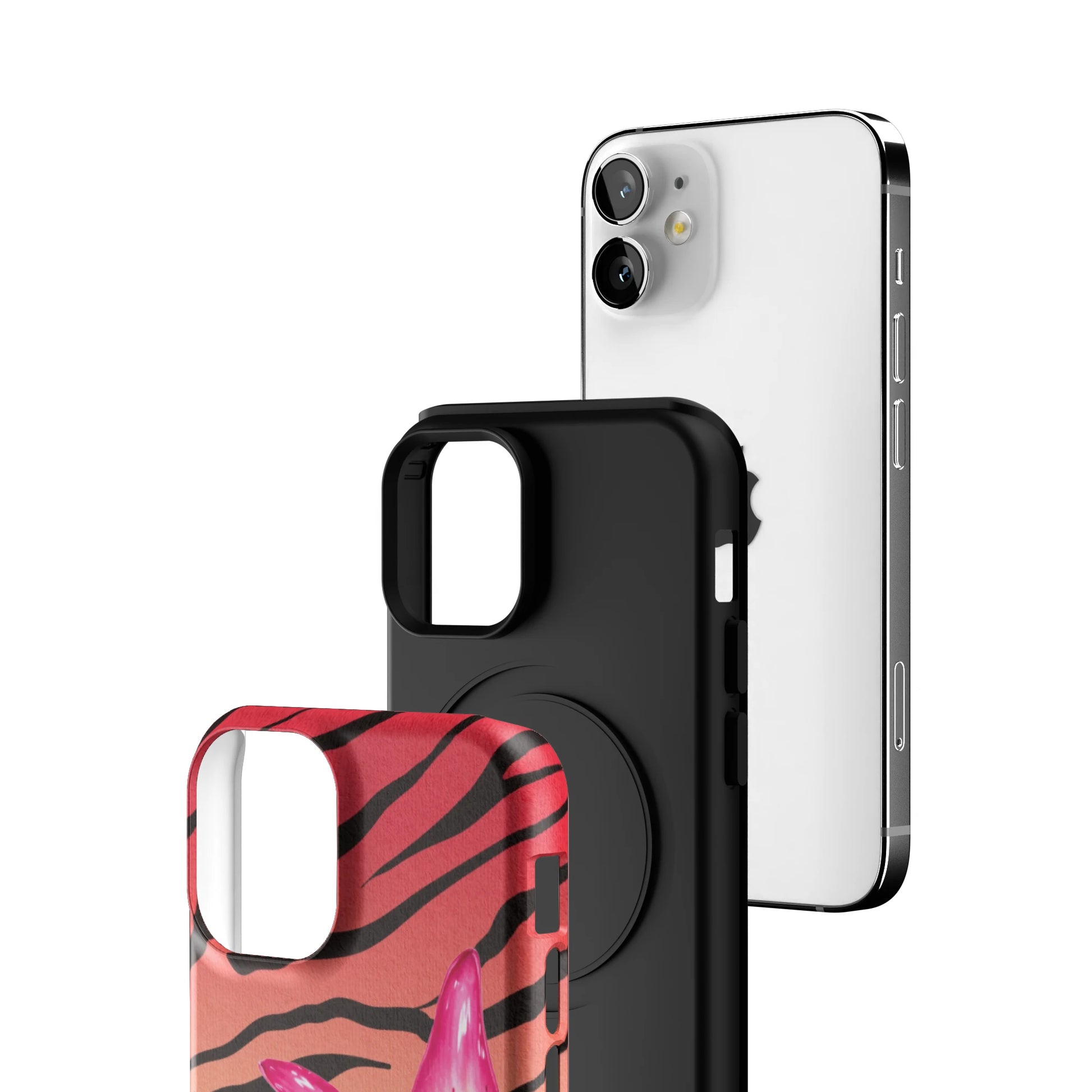 Striped-Lilly-iphone-case-iPhone 12 Mini-3