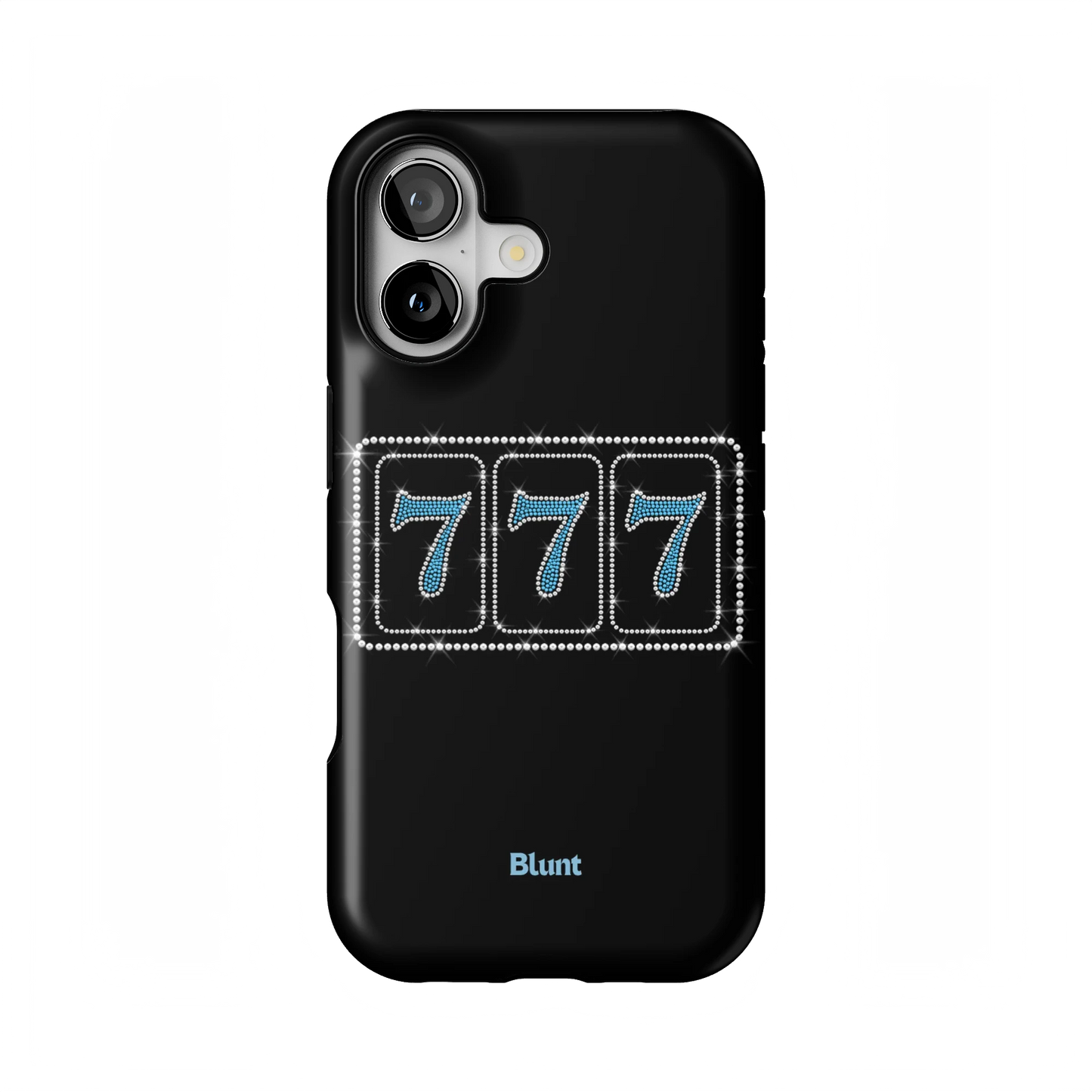 Blue Lucky 777 iPhone Case