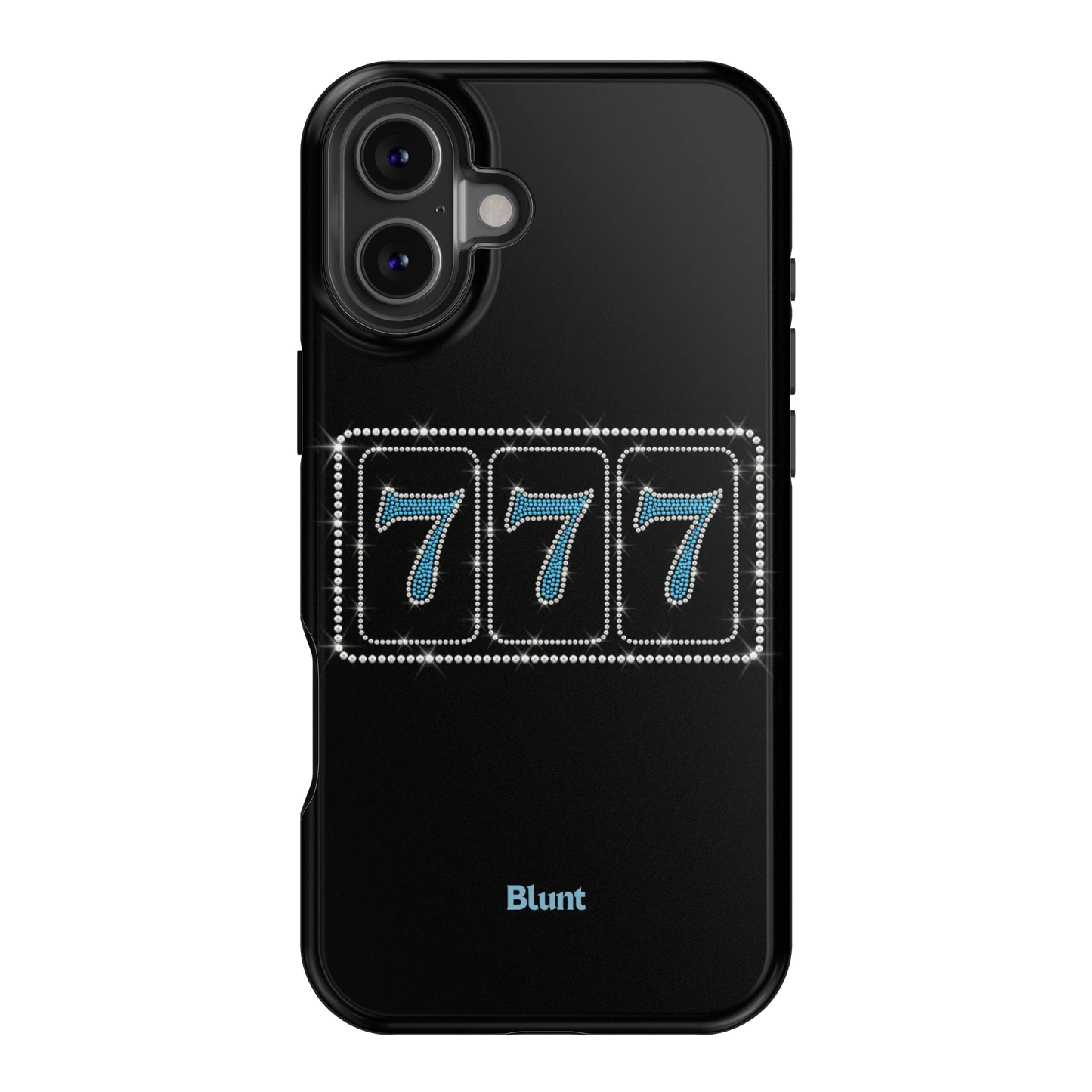 Blue Lucky 777 iPhone Case